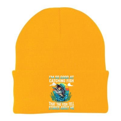 I Am So Good At Catching Fish Legendary Angler Gift Knit Cap Winter Beanie