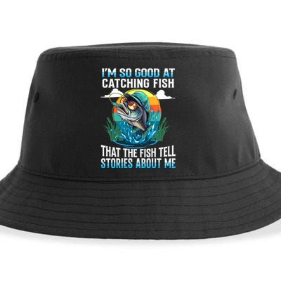 I Am So Good At Catching Fish Legendary Angler Gift Sustainable Bucket Hat