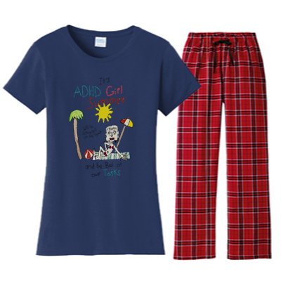 ItS Adhd Summer Women's Flannel Pajama Set