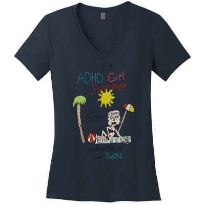 ItS Adhd Summer Women's V-Neck T-Shirt