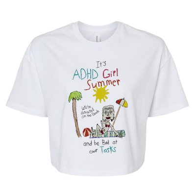 ItS Adhd Summer Bella+Canvas Jersey Crop Tee