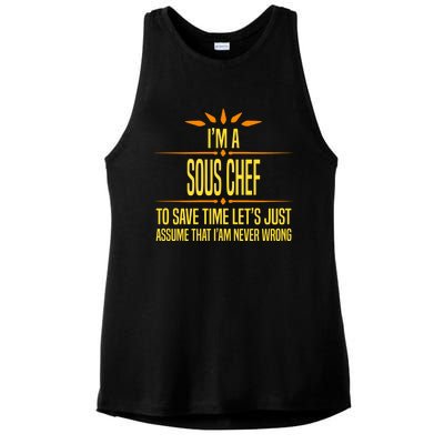 Im A Sous Chef Gift Ladies PosiCharge Tri-Blend Wicking Tank