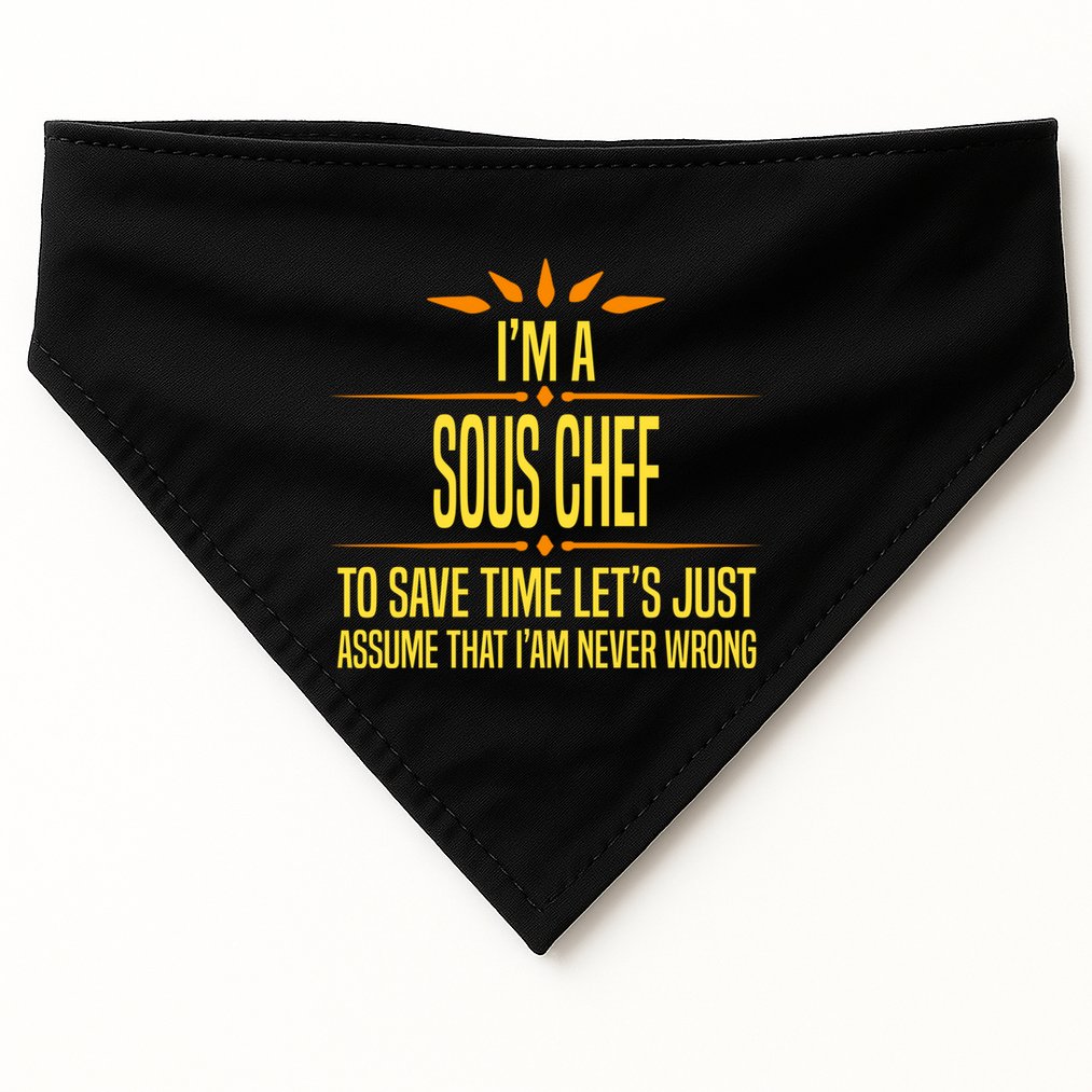 Im A Sous Chef Gift USA-Made Doggie Bandana