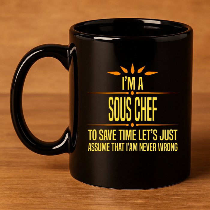 Im A Sous Chef Gift 11oz C Handle Ceramic Mug