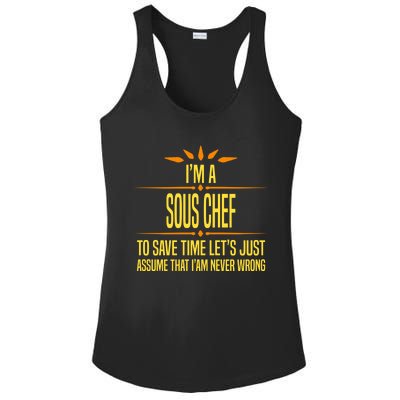 Im A Sous Chef Gift Ladies PosiCharge Competitor Racerback Tank