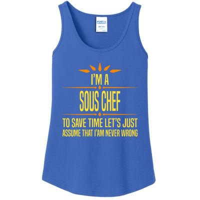 Im A Sous Chef Gift Ladies Essential Tank