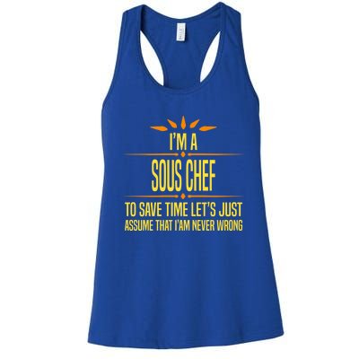 Im A Sous Chef Gift Women's Racerback Tank