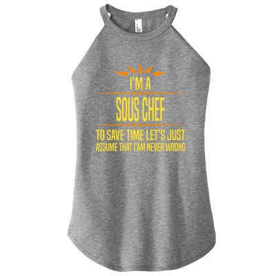 Im A Sous Chef Gift Women’s Perfect Tri Rocker Tank