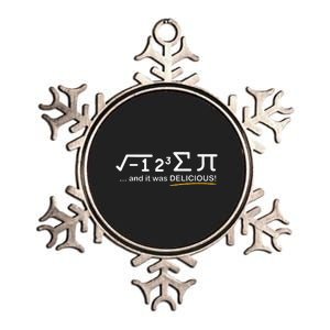 I ate some Pi  Funny Pi Day & Math Lover Gift  Metallic Star Ornament