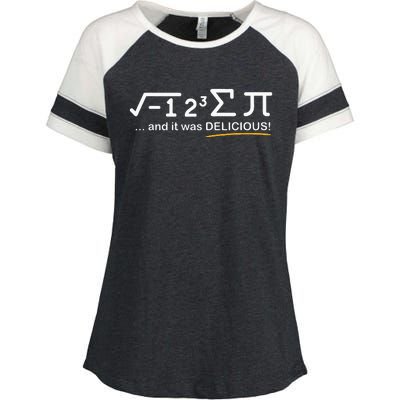 I ate some Pi  Funny Pi Day & Math Lover Gift  Enza Ladies Jersey Colorblock Tee