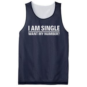 I Am Single Want My Number Mesh Reversible Basketball Jersey Tank