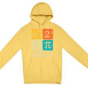 I Ate Some Pie And It Was Delicious Funny Pi Day Math Gifts Premium Pullover Hoodie