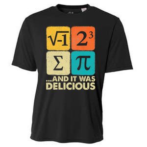 I Ate Some Pie And It Was Delicious Funny Pi Day Math Gifts Cooling Performance Crew T-Shirt