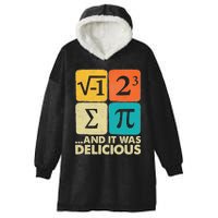 I Ate Some Pie And It Was Delicious Funny Pi Day Math Gifts Hooded Wearable Blanket