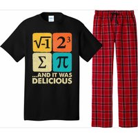 I Ate Some Pie And It Was Delicious Funny Pi Day Math Gifts Pajama Set