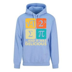 I Ate Some Pie And It Was Delicious Funny Pi Day Math Gifts Unisex Surf Hoodie