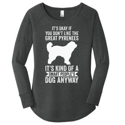 Its A Smart Peoples Dog Anyway Great Pyrenees Women's Perfect Tri Tunic Long Sleeve Shirt