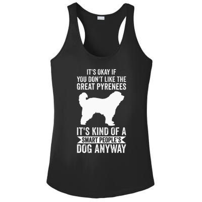 Its A Smart Peoples Dog Anyway Great Pyrenees Ladies PosiCharge Competitor Racerback Tank