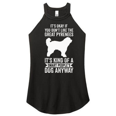 Its A Smart Peoples Dog Anyway Great Pyrenees Women’s Perfect Tri Rocker Tank