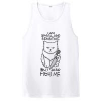 I Am Small And Sensitive But Also Fight Me Funny Cat PosiCharge Competitor Tank