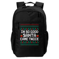 I Am So Good Santa Came Twice Couples Christmas Matching Daily Commute Backpack