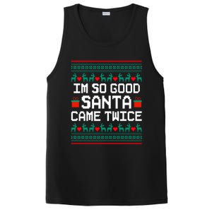 I Am So Good Santa Came Twice Couples Christmas Matching PosiCharge Competitor Tank