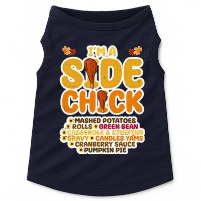 Im A Side Chick Funny Thanksgiving Dinner Doggie Tank