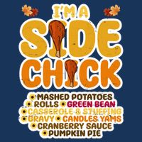 Im A Side Chick Funny Thanksgiving Dinner Cooling Performance Crew T-Shirt