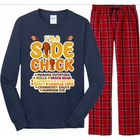 Im A Side Chick Funny Thanksgiving Dinner Long Sleeve Pajama Set