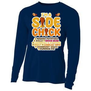 Im A Side Chick Funny Thanksgiving Dinner Cooling Performance Long Sleeve Crew