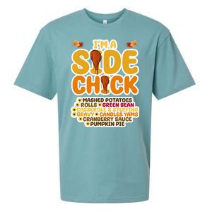 Im A Side Chick Funny Thanksgiving Dinner Sueded Cloud Jersey T-Shirt