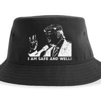 I Am Safe And Well Trump Support 2024 Sustainable Bucket Hat