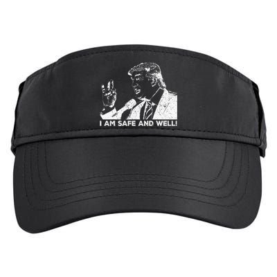 I Am Safe And Well Trump Support 2024 Adult Drive Performance Visor