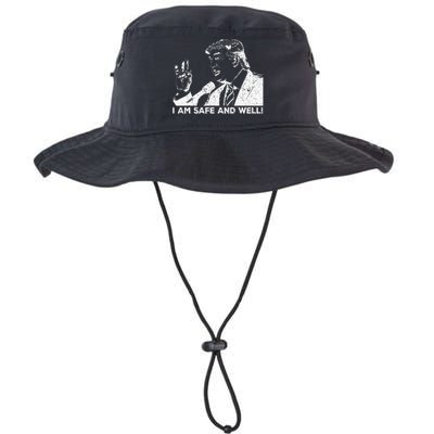 I Am Safe And Well Trump Support 2024 Legacy Cool Fit Booney Bucket Hat