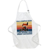 Im A Simple Man I Like Boobs And Sprint Car Racing Apron
