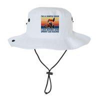 Im A Simple Man I Like Boobs And Sprint Car Racing Bucket Hat