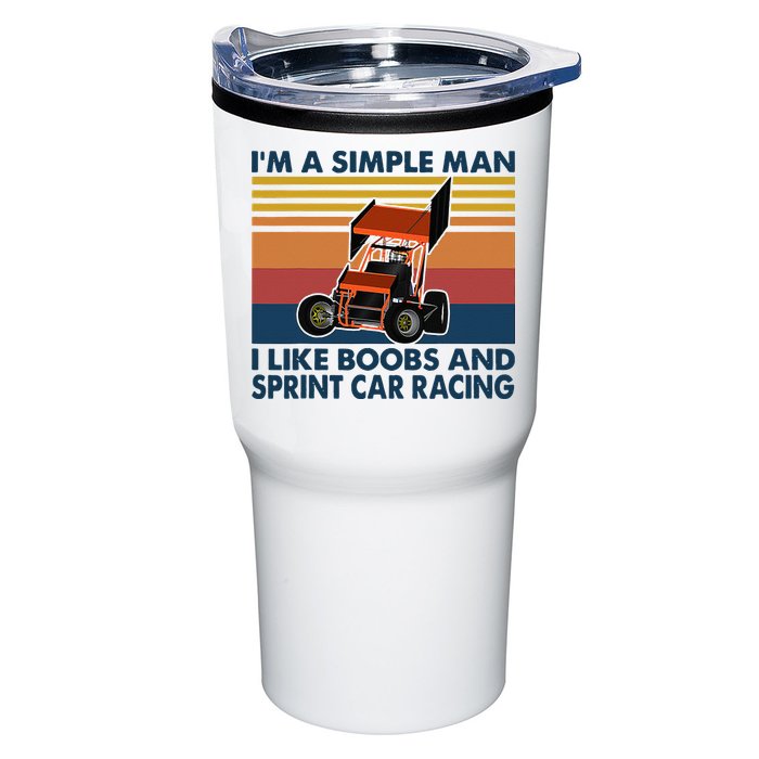 Im A Simple Man I Like Boobs And Sprint Car Racing Tumbler