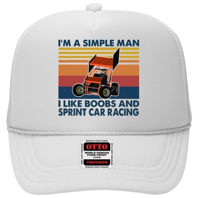 Im A Simple Man I Like Boobs And Sprint Car Racing Hat