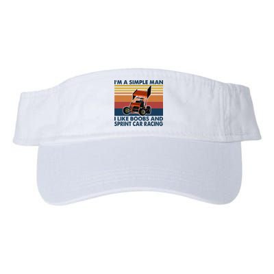 Im A Simple Man I Like Boobs And Sprint Car Racing Visor