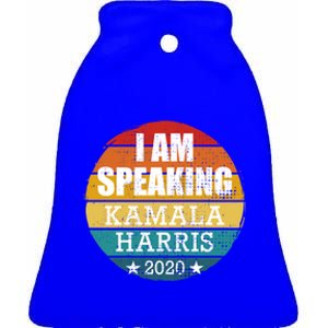 I Am Speaking Kamala Harris 2020 Vice President Debate Gift Ceramic Bell Ornament