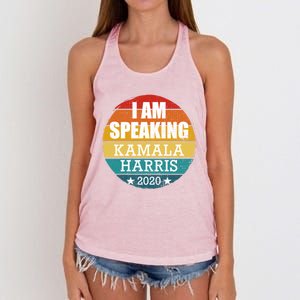 I Am Speaking Kamala Harris 2020 Vice President Debate Gift Women's Knotted Racerback Tank