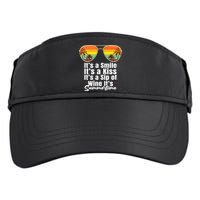 Its A Smile Its A Kiss Its A Sip Of Wine Its Summertime Adult Drive Performance Visor