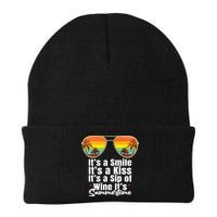 Its A Smile Its A Kiss Its A Sip Of Wine Its Summertime Beanie