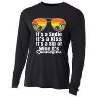 Its A Smile Its A Kiss Its A Sip Of Wine Its Summertime Cooling Performance Long Sleeve Crew