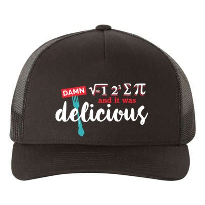 I Ate Some Pie And It Was Delicious Math Ate Sum Pi Day Gift Yupoong Adult 5-Panel Trucker Hat