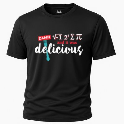 I Ate Some Pie And It Was Delicious Math Ate Sum Pi Day Gift Performance Shirt