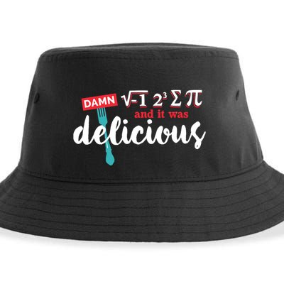 I Ate Some Pie And It Was Delicious Math Ate Sum Pi Day Gift Sustainable Bucket Hat