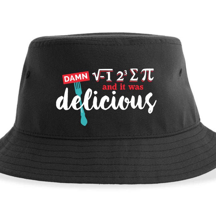 I Ate Some Pie And It Was Delicious Math Ate Sum Pi Day Gift Sustainable Bucket Hat