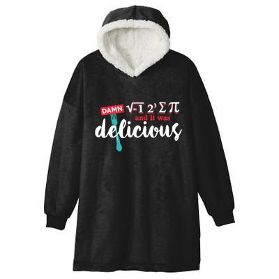 I Ate Some Pie And It Was Delicious Math Ate Sum Pi Day Gift Hooded Wearable Blanket