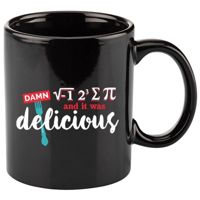 I Ate Some Pie And It Was Delicious Math Ate Sum Pi Day Gift 11oz C Handle Ceramic Mug